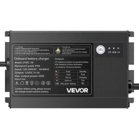 1-Bank 5A 12V Smart Marine Battery Charger Onboard IP68 Waterproof Boat RV Yacht