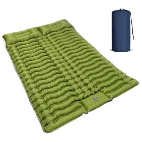 Single Inflatable Camping Mattress with Built in Pillow and Foot Pump Lightweight Sleeping Pad for Backpacking Hiking Travel and Tent Easy to Inflate