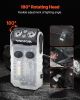 Rechargeable Keychain Flashlight Mini LED Flashlight with Clip & Magnetic Tail