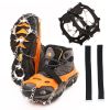 Factory supplied outdoor snow climbing tpe material 19 tooth stainless steel anti-skid shoe cover 19 tooth ice claw