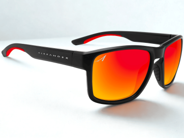 Alexander Classic Sport Polarized Sunglasses (Color: Red Mirror)