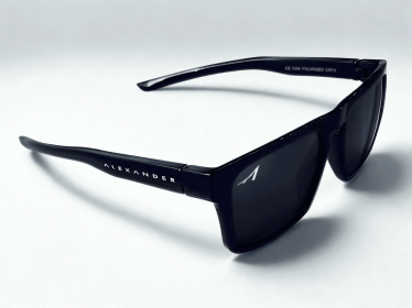 Alexander Premium Sport Polarized Sunglasses (Color: Jet Black)