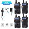 [Outdoorfun] BAOFENG UV-5R Long Range Two-Way Radio - Rechargeable High Power Walkie Talkie - Portable Ham Radio Emergency Essentials for Camping